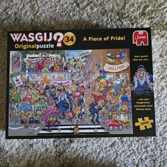 Wasgij Original 34 A Piece of Pride 1000 Piece Jigsaw Puzzle COMPLETE - Picture 1 of 3